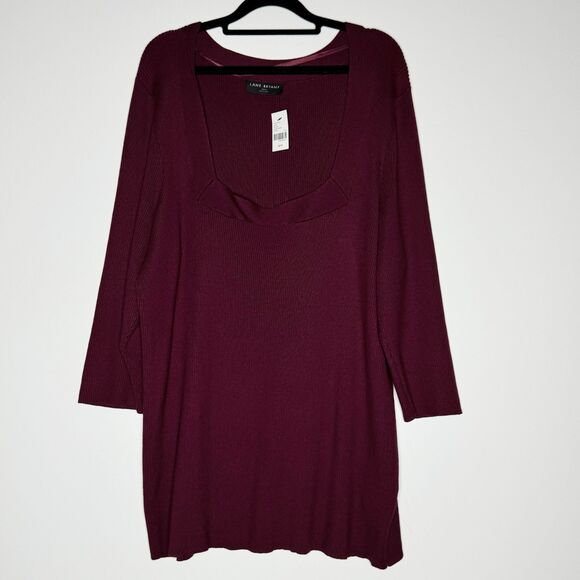 New Lane Bryant Ribbed Tunic Top Women's Plus Size 26/28 - Picture 1 of 10